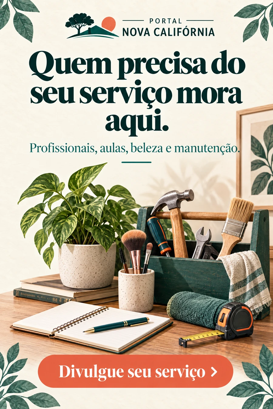 Arte de divulgação do próprio Portal Nova Califórnia.